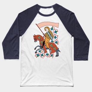 Cute and colourful Medieval knight Illustration Baseball T-Shirt